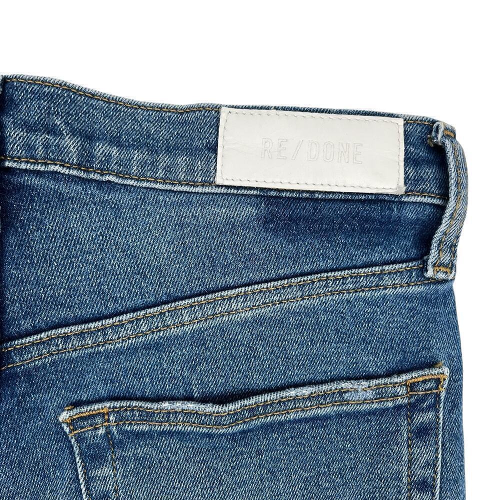 RE/DONE Jeans 90’s Skinny Ultra High Rise Broken Through w/ Rips Size 28 - Picture 9 of 14
